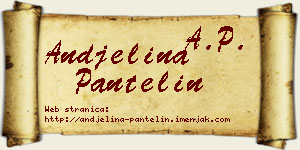 Andjelina Pantelin vizit kartica